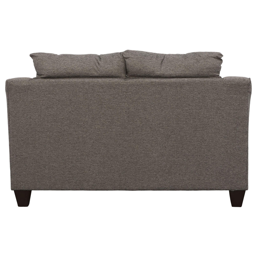 Conjunto de sofá tapizado de 2 piezas con brazos acampanados Salizar, gris