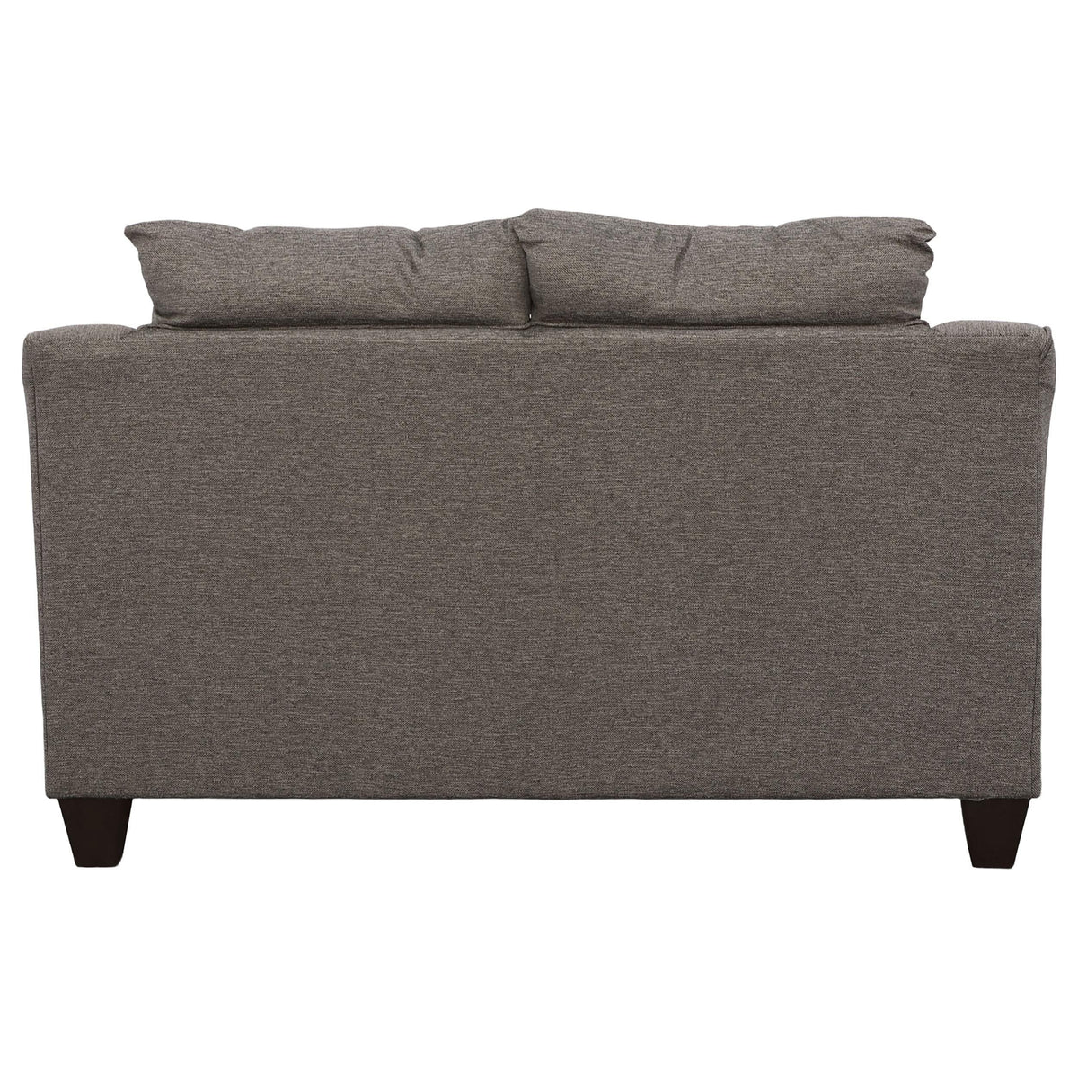 Conjunto de sofá tapizado de 2 piezas con brazos acampanados Salizar, gris