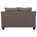 Conjunto de sofá tapizado de 2 piezas con brazos acampanados Salizar, gris