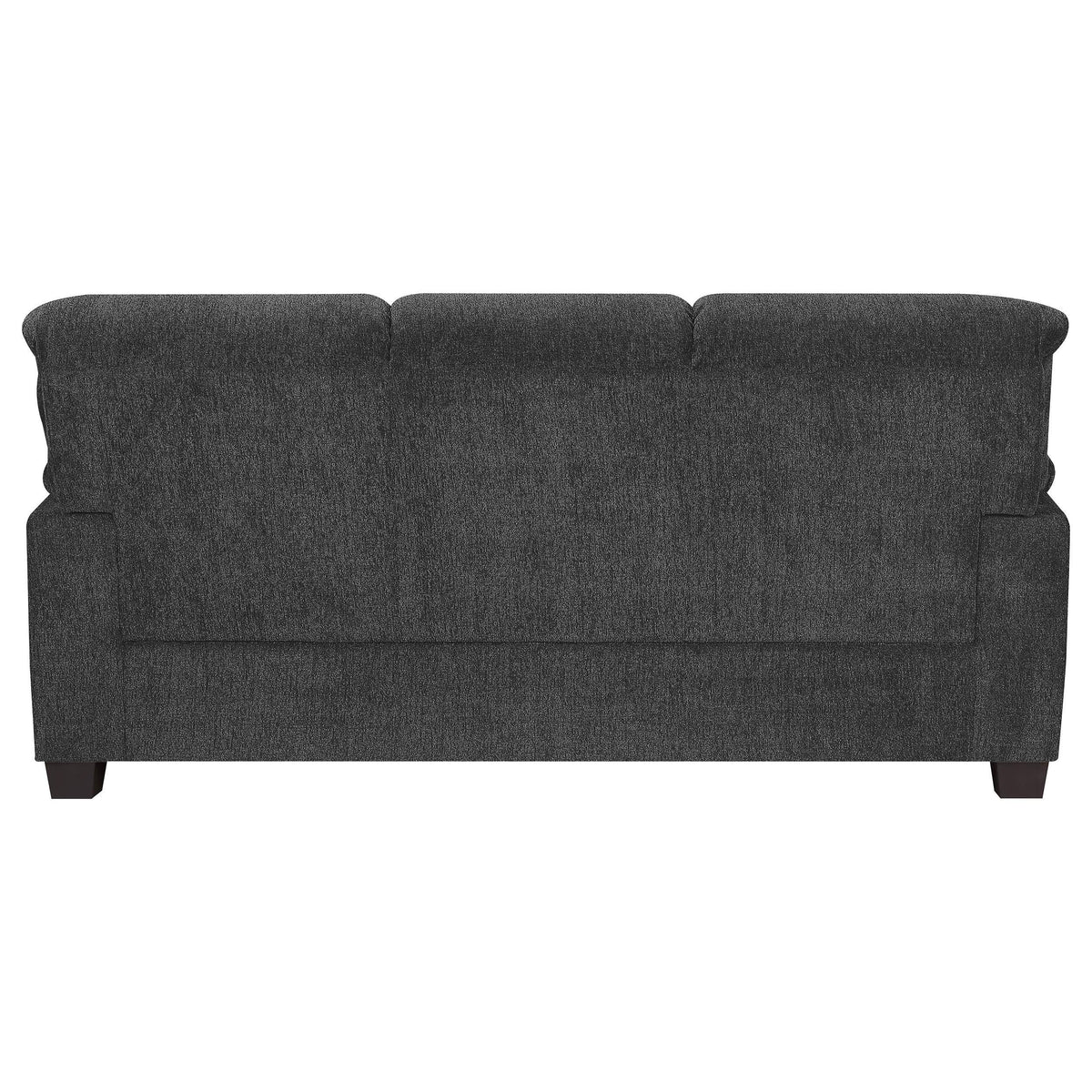 Conjunto de sofá tapizado de 2 piezas Clementine con brazos acolchados, gris