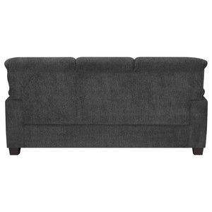 Conjunto de sofá tapizado de 2 piezas Clementine con brazos acolchados, gris
