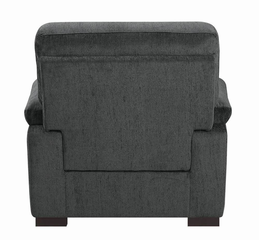 Silla tapizada Fairbairn color carbón