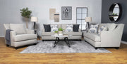 Modern Upholstered Sloped Arm Accent Chair Grey