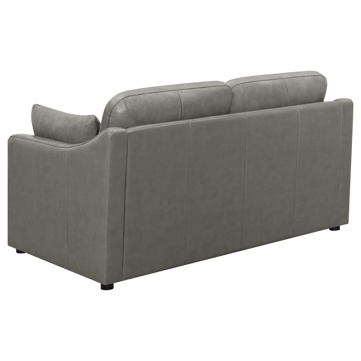 Juego de sala de estar tapizado de 2 piezas con brazos inclinados Grayson, gris