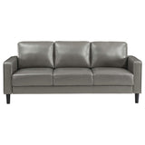 Conjunto de sofá tapizado Ruth de 2 piezas con brazos, color gris