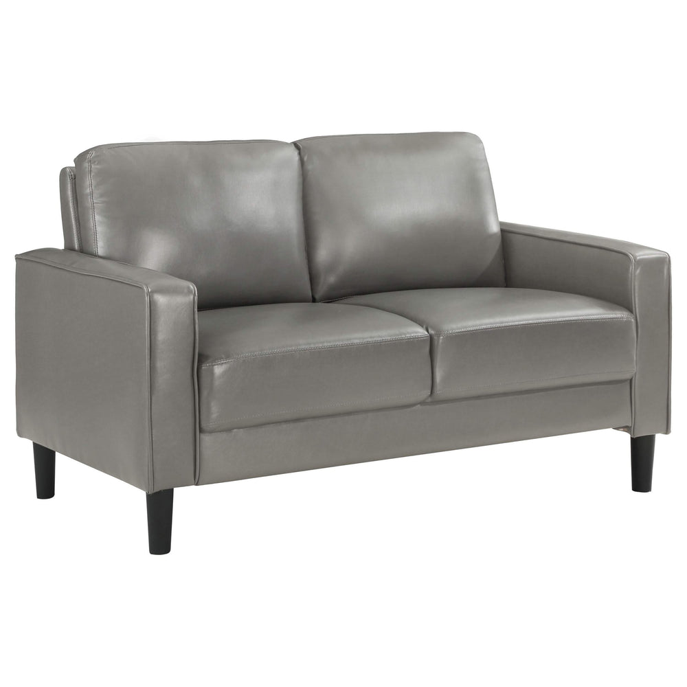 Conjunto de sofá tapizado Ruth de 2 piezas con brazos, color gris