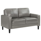 Conjunto de sofá tapizado Ruth de 2 piezas con brazos, color gris
