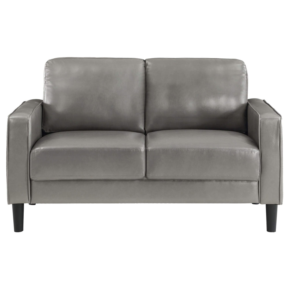 Conjunto de sofá tapizado Ruth de 2 piezas con brazos, color gris