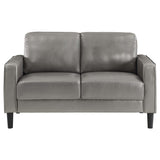 Conjunto de sofá tapizado Ruth de 2 piezas con brazos, color gris