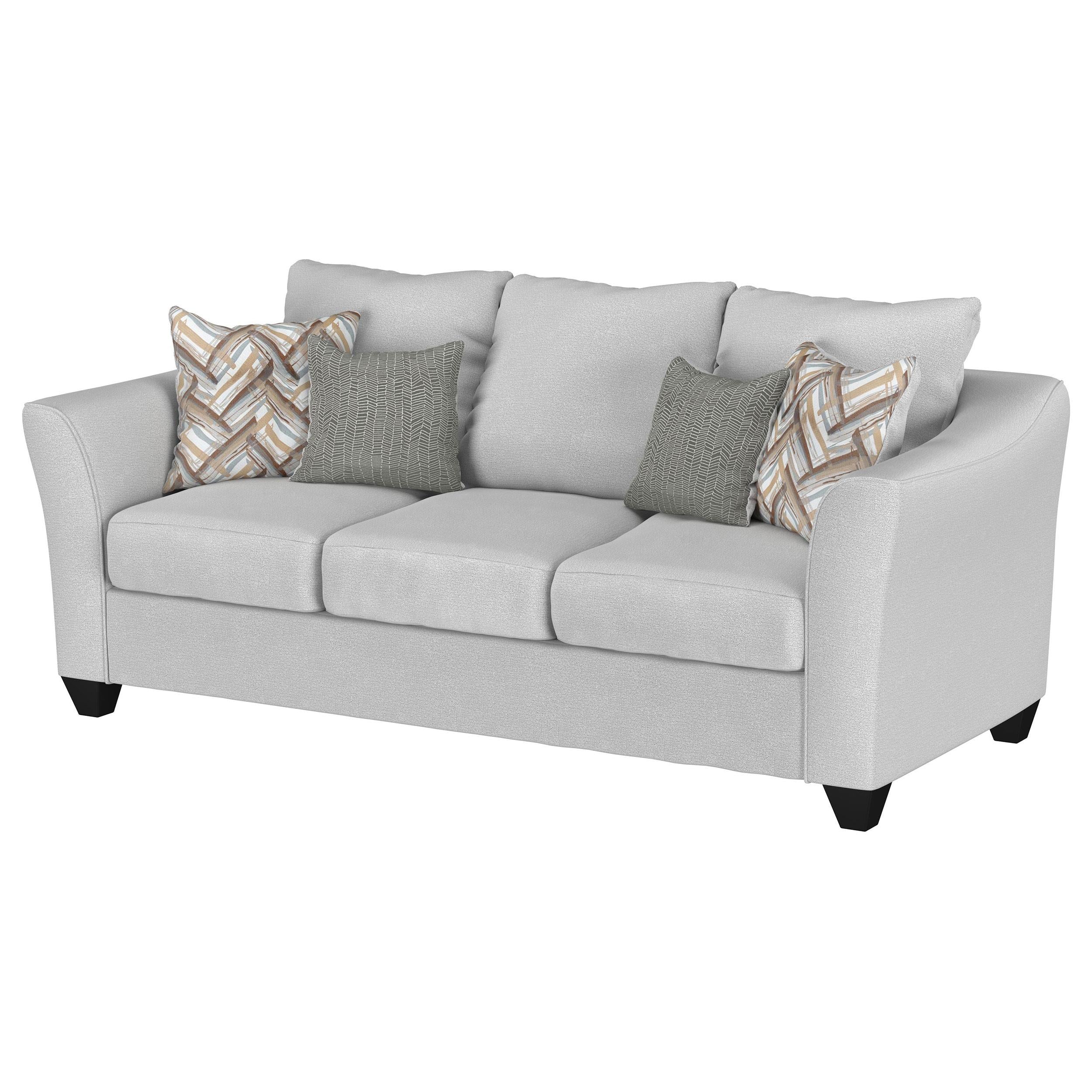 Salizar Upholstered Flared Arm Sofa Sand