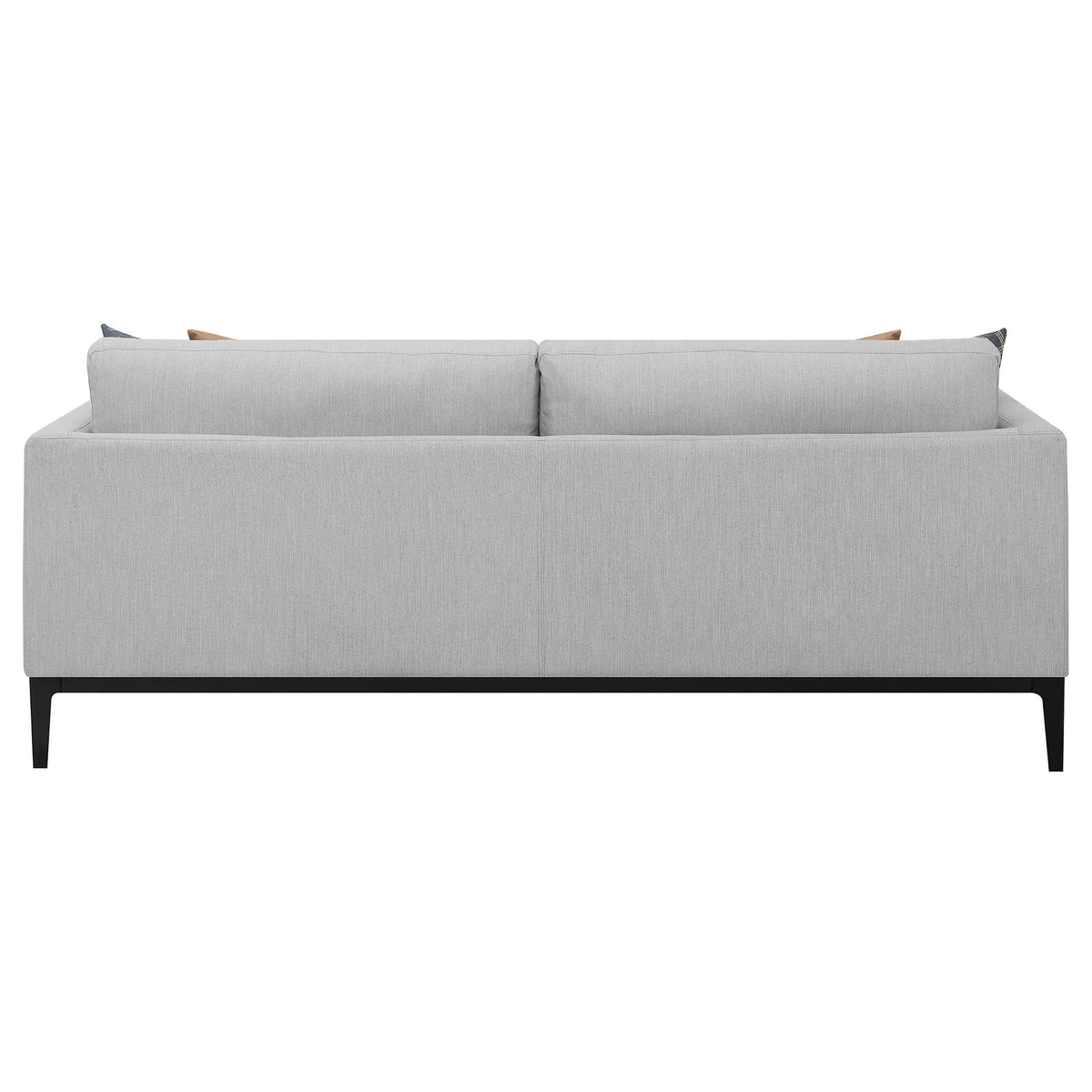 Sofá tapizado con brazos articulados Apperson, gris claro