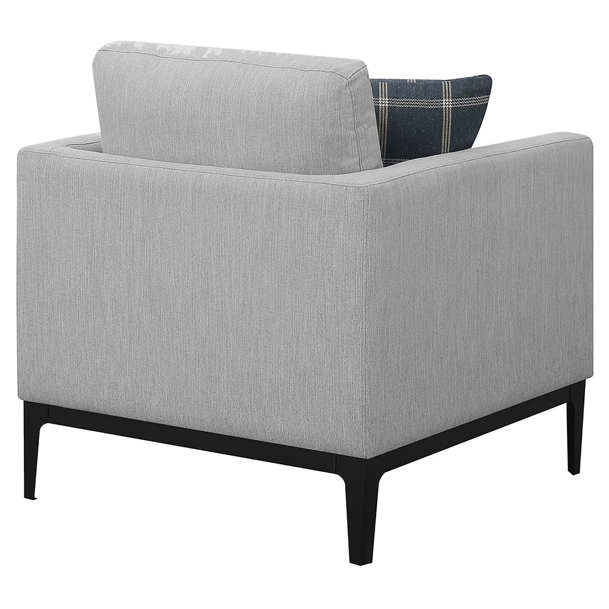 Sillón tapizado con brazos articulados Apperson, gris claro