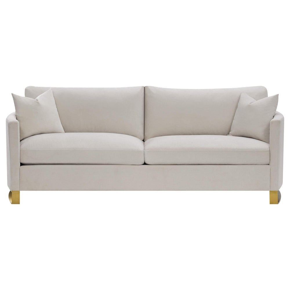 Conjunto de sofá Corliss de 2 piezas con brazos arqueados tapizados en beige