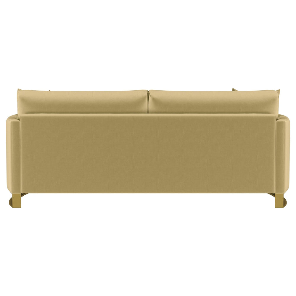 Corliss Upholstered Curved Track Arm Sofa Camel
