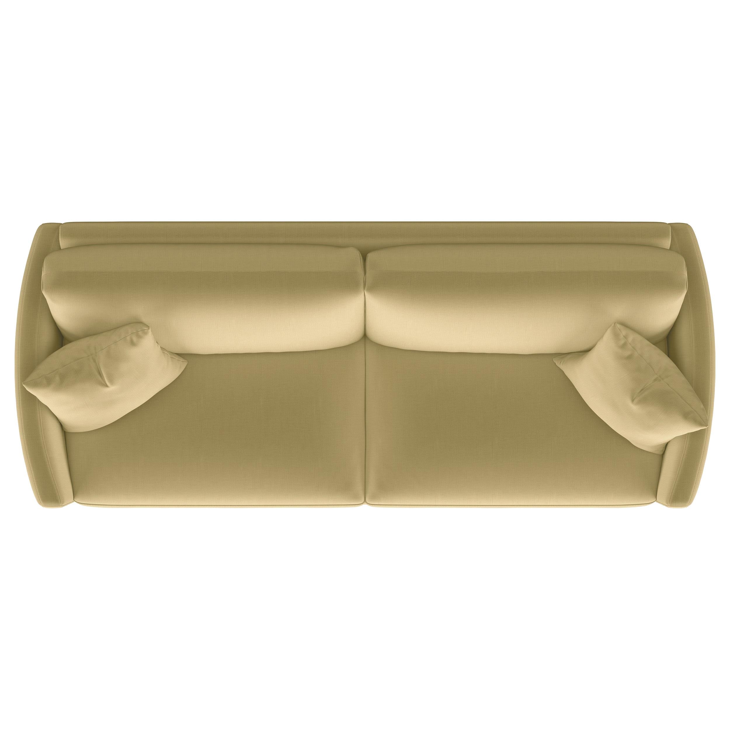 Corliss Upholstered Curved Track Arm Sofa Camel
