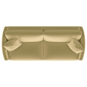 Corliss Upholstered Curved Track Arm Sofa Camel