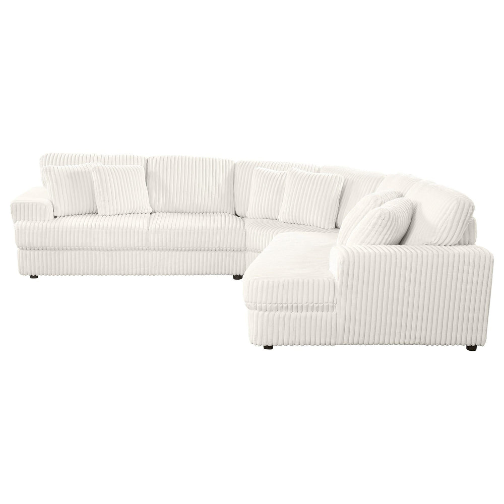 Sofá modular seccional tapizado Emberson de 3 piezas color marfil