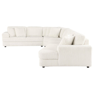 Sofá modular seccional tapizado Emberson de 4 piezas color marfil