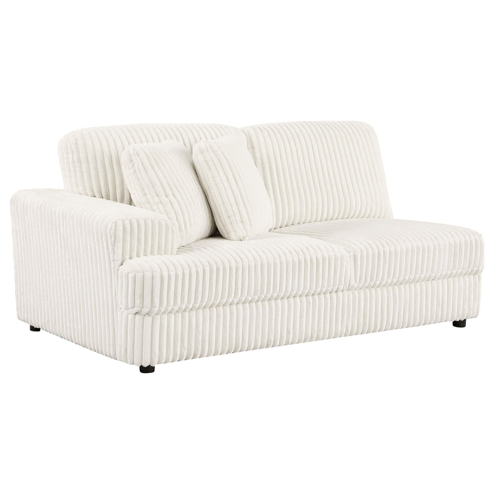 Sofá modular seccional tapizado Emberson de 5 piezas color marfil