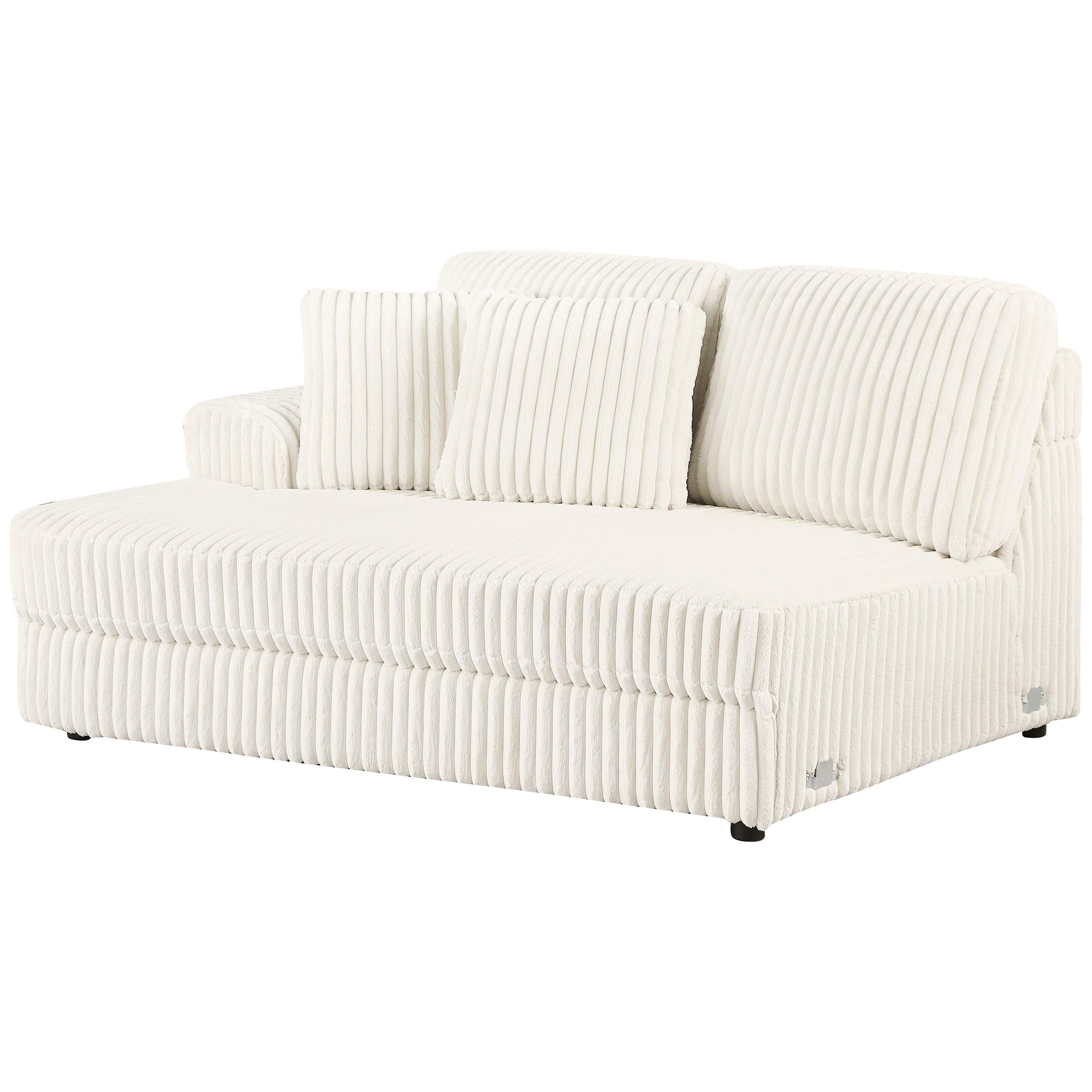 Emberson Upholstered LAF Loveseat Ivory