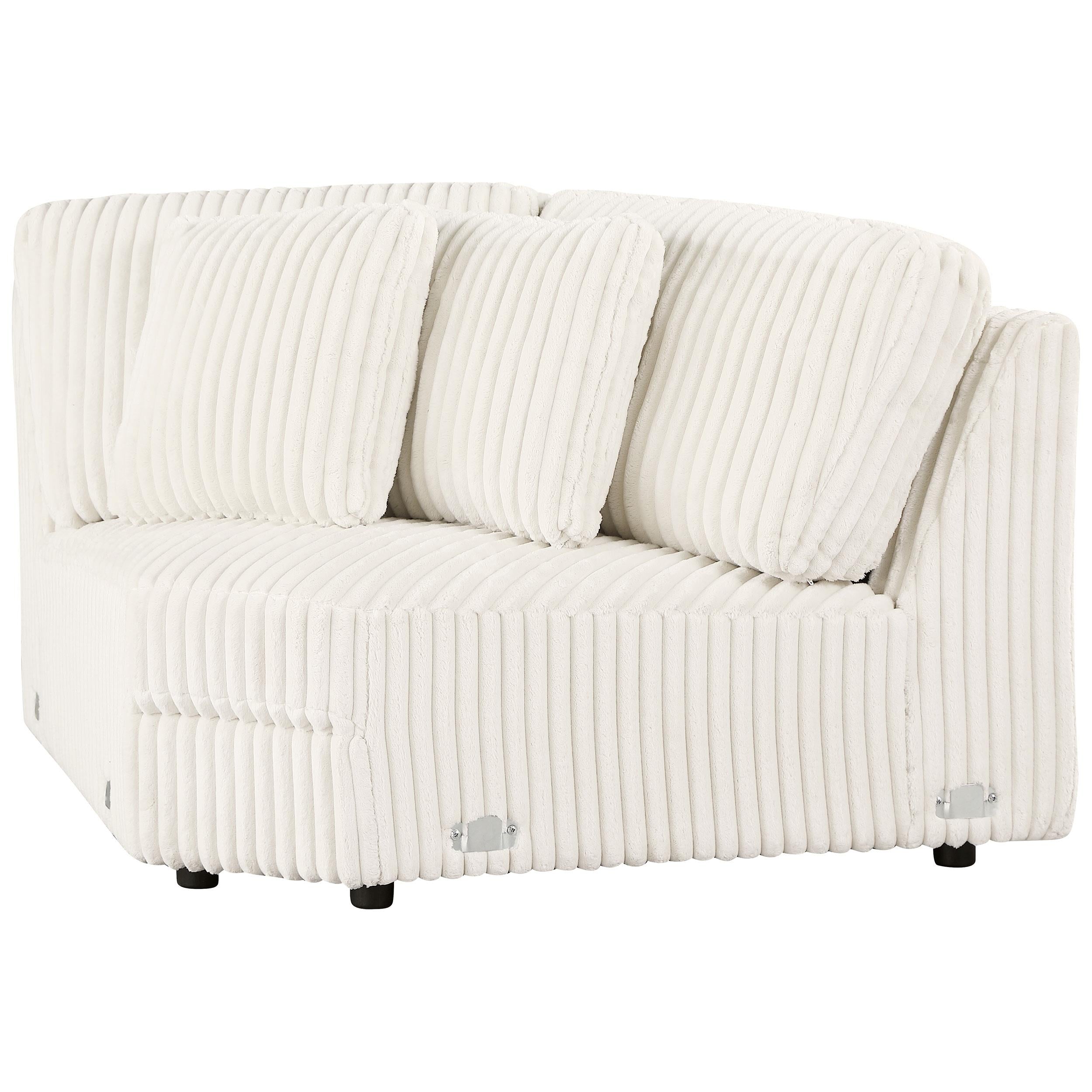 Emberson Upholstered Wedge Ivory