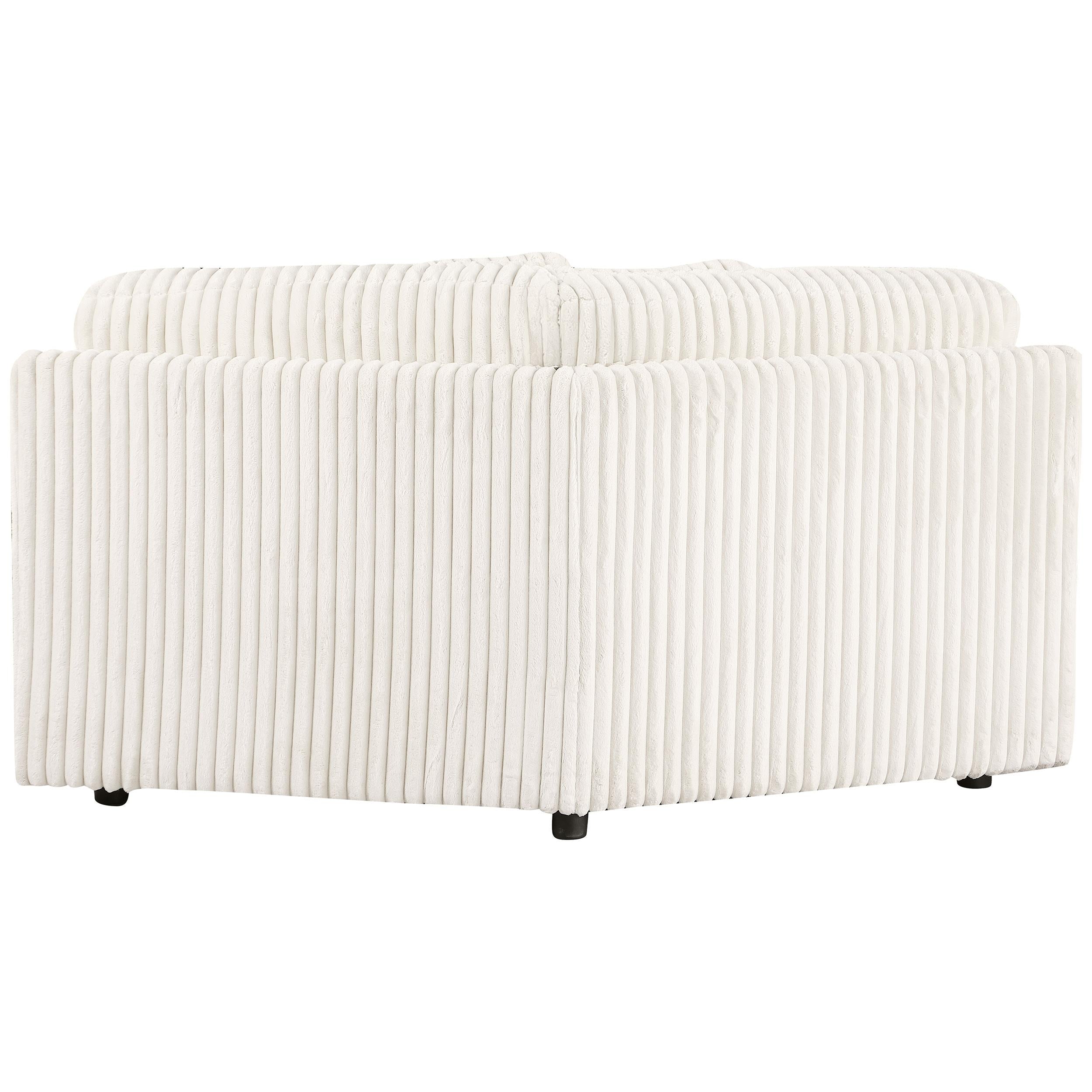 Emberson Upholstered Wedge Ivory