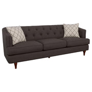 Shelby Upholstered Recessed Arm Tufted Sofa Grey