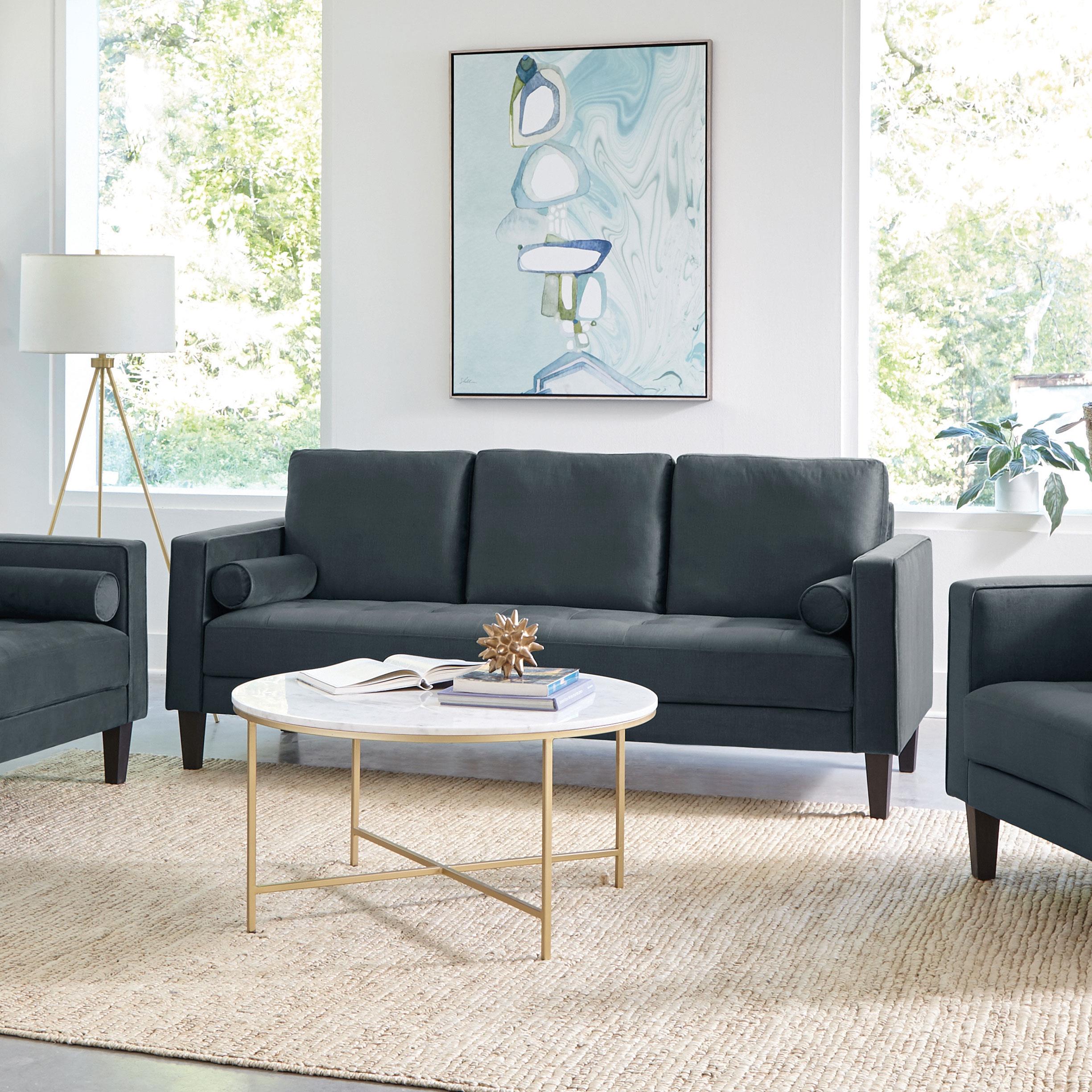 Gulfdale Upholstered Track Arm Sofa Dark Teal