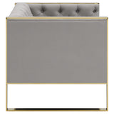 Eastbrook Velvet Upholstered Tufted Accent Chair Grey