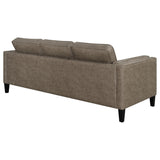 Locke Upholstered Track Arms Sofa Vintage Brown