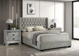 DAPHNE QUEEN HEADBOARD L.GREY TWEED