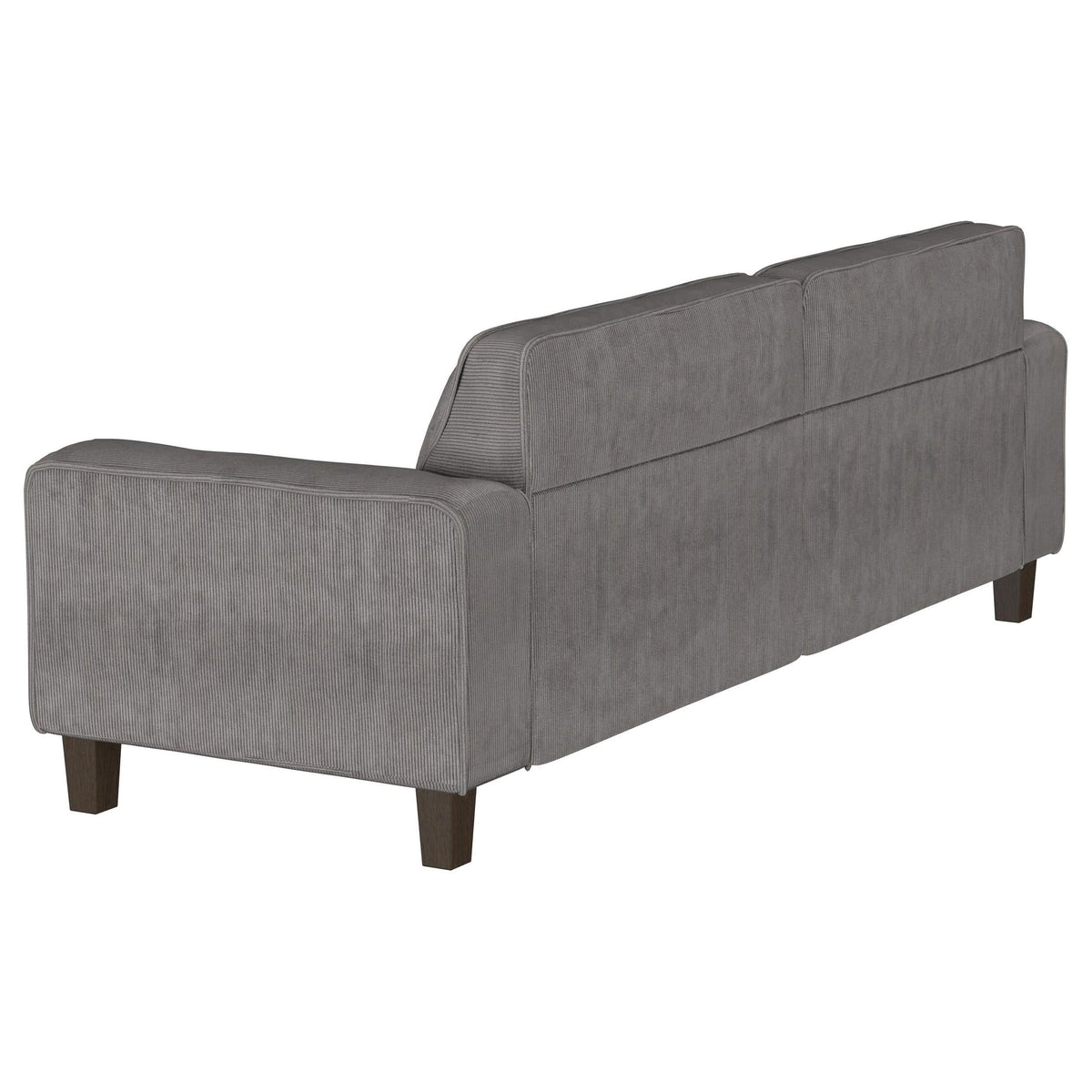 Conjunto de sofá tapizado de 2 piezas con brazos articulados Deerhurst en color carbón