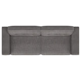 Conjunto de sofá tapizado de 2 piezas con brazos articulados Deerhurst en color carbón