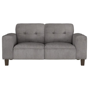 Conjunto de sofá tapizado de 2 piezas con brazos articulados Deerhurst en color carbón