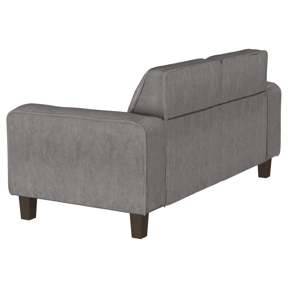 Conjunto de sofá tapizado de 2 piezas con brazos articulados Deerhurst en color carbón
