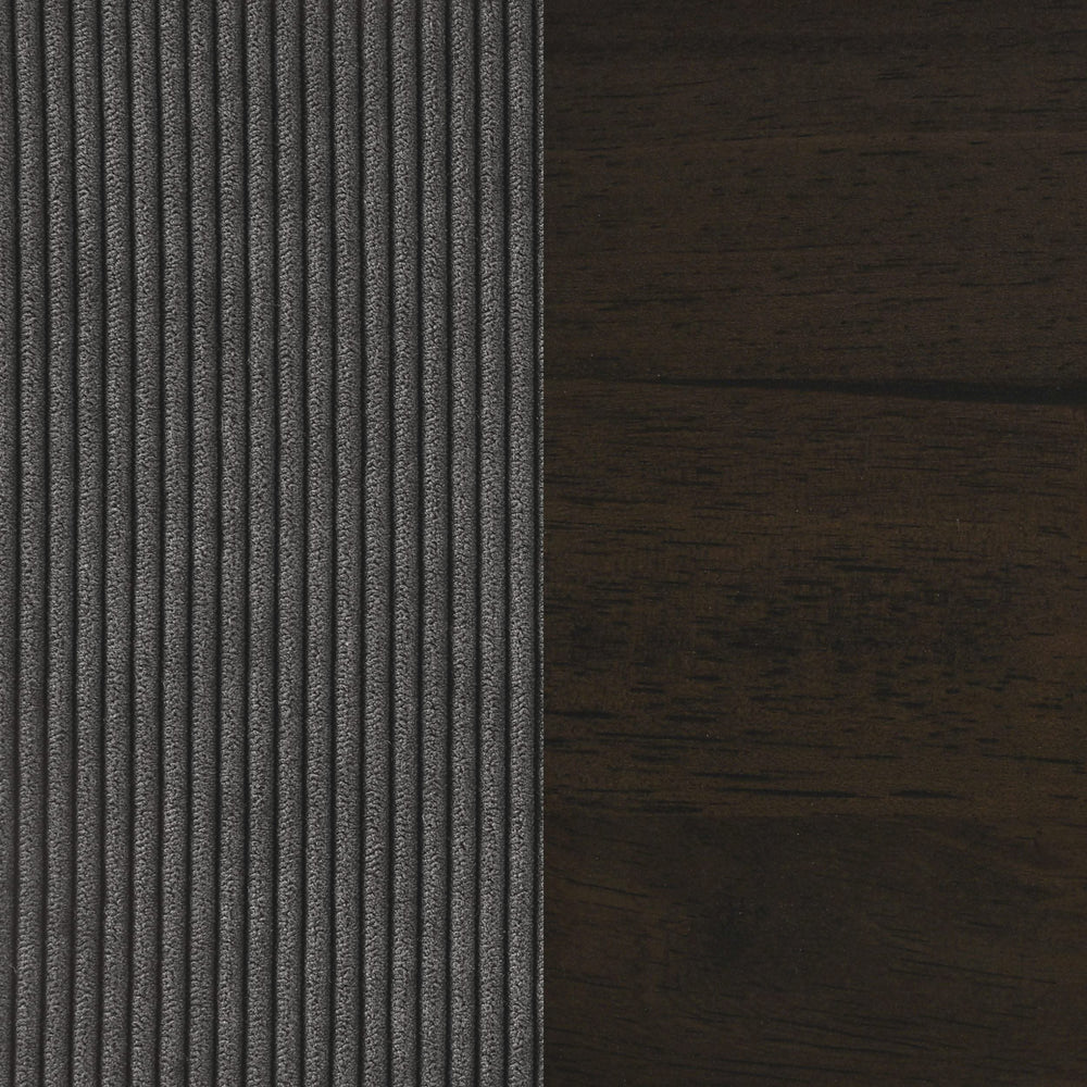 Conjunto de sofá tapizado de 2 piezas con brazos articulados Deerhurst en color carbón