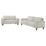 Conjunto de sofá tapizado de 2 piezas con brazos articulados Deerhurst en color gris