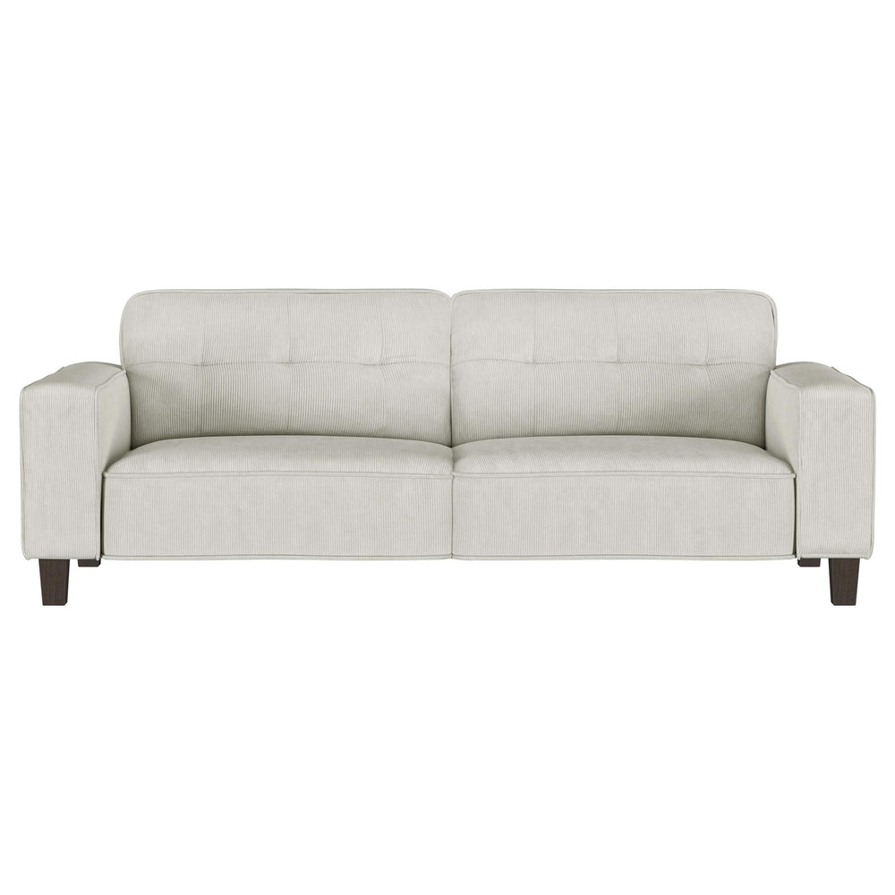 Conjunto de sofá tapizado de 2 piezas con brazos articulados Deerhurst en color gris