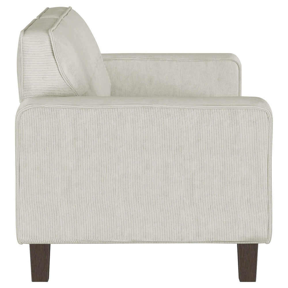 Conjunto de sofá tapizado de 2 piezas con brazos articulados Deerhurst en color gris