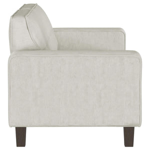 Conjunto de sofá tapizado de 2 piezas con brazos articulados Deerhurst en color gris