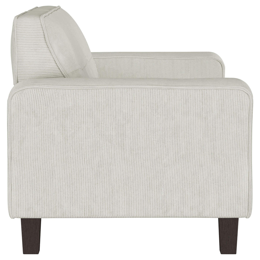 Conjunto de sofá tapizado de 2 piezas con brazos articulados Deerhurst en color gris