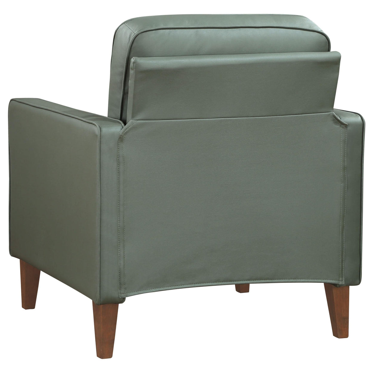 Sillón tapizado Jonah con brazos de riel, color verde