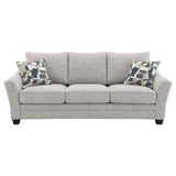 Conjunto de sofá tapizado de 2 piezas Tomkins Boucle en gris claro