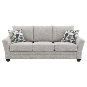 Conjunto de sofá tapizado de 2 piezas Tomkins Boucle en gris claro
