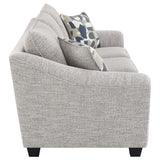 Conjunto de sofá tapizado de 2 piezas Tomkins Boucle en gris claro