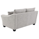 Conjunto de sofá tapizado de 2 piezas Tomkins Boucle en gris claro