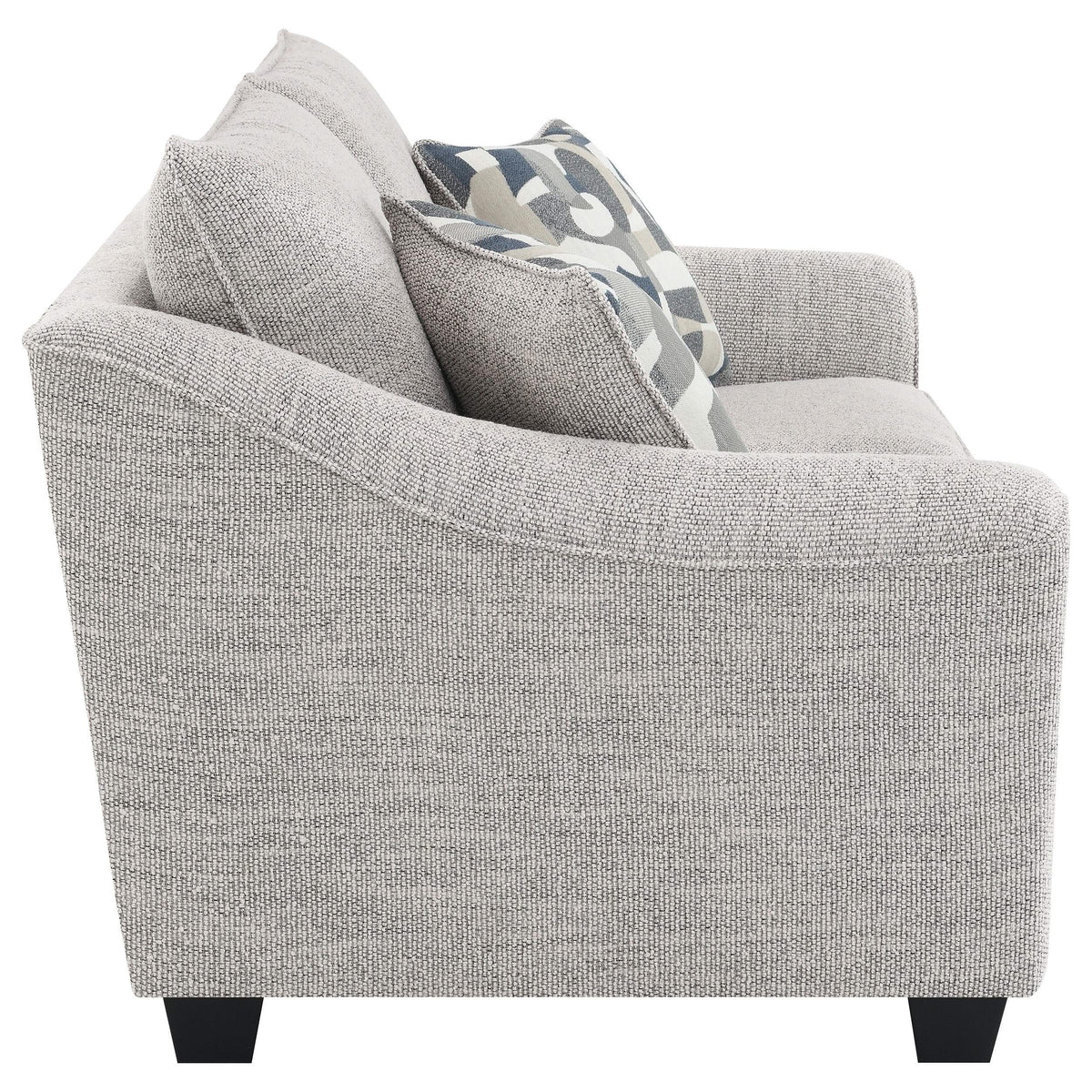 Conjunto de sofá tapizado de 2 piezas Tomkins Boucle en gris claro