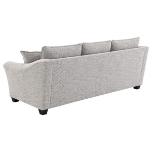 Conjunto de sofá tapizado de 3 piezas Tomkins Boucle en gris claro