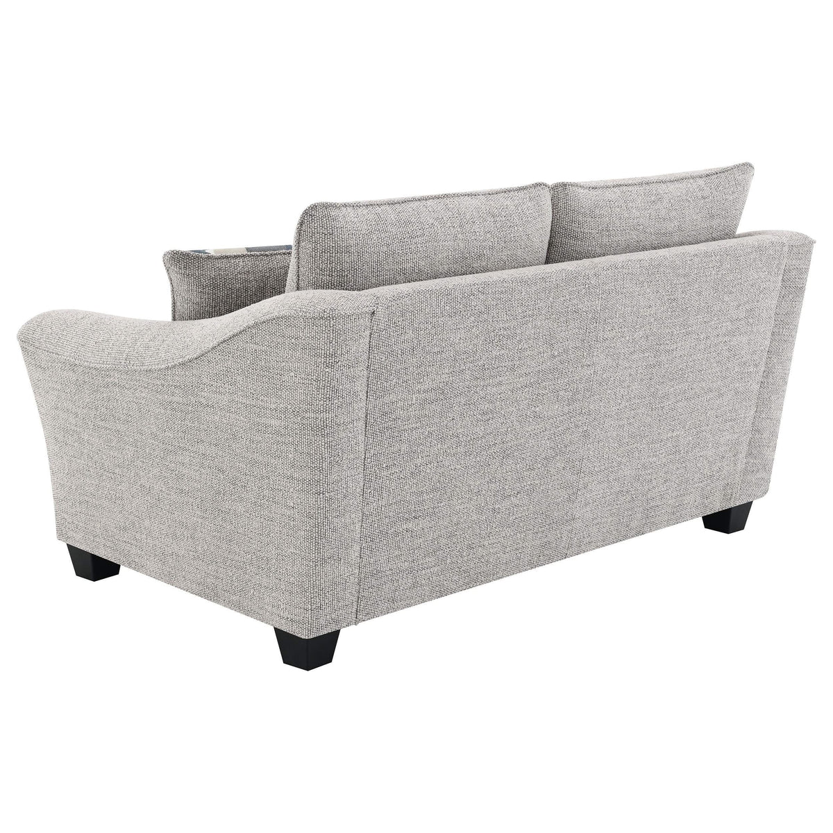 Conjunto de sofá tapizado de 3 piezas Tomkins Boucle en gris claro