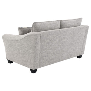 Conjunto de sofá tapizado de 3 piezas Tomkins Boucle en gris claro